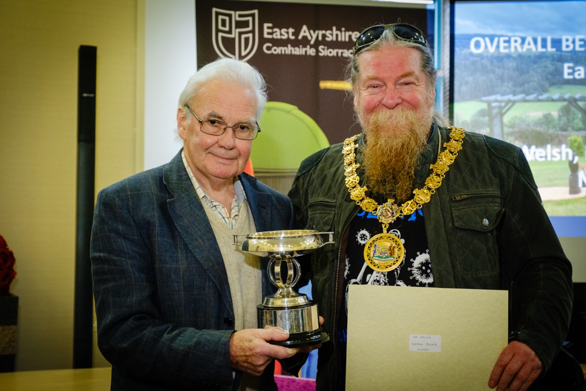 Mr Welsh with former Provost Todd