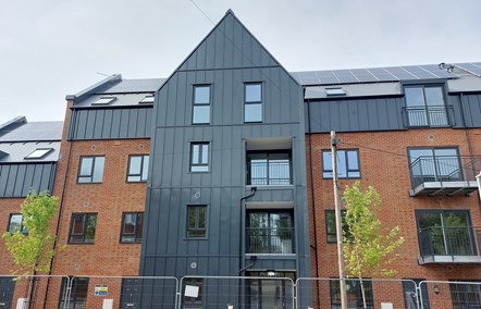 The front of Reading's North Street affordable homes development