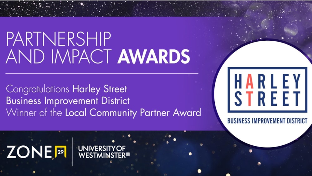 Harley Street BID recognised with Local Community Partner Award