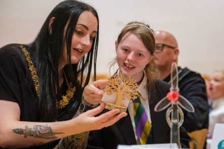 Provost Leitch views Park School's awards