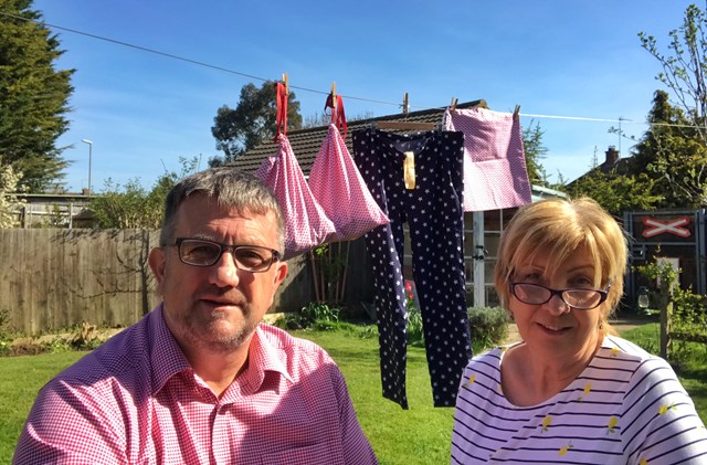 Network Rail colleagues help to produce protective gear for NHS: Lynn David NHS-3