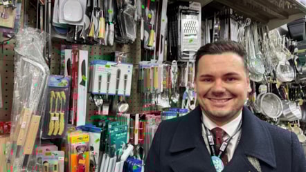 Councillor Joshua Roberts on the day of action