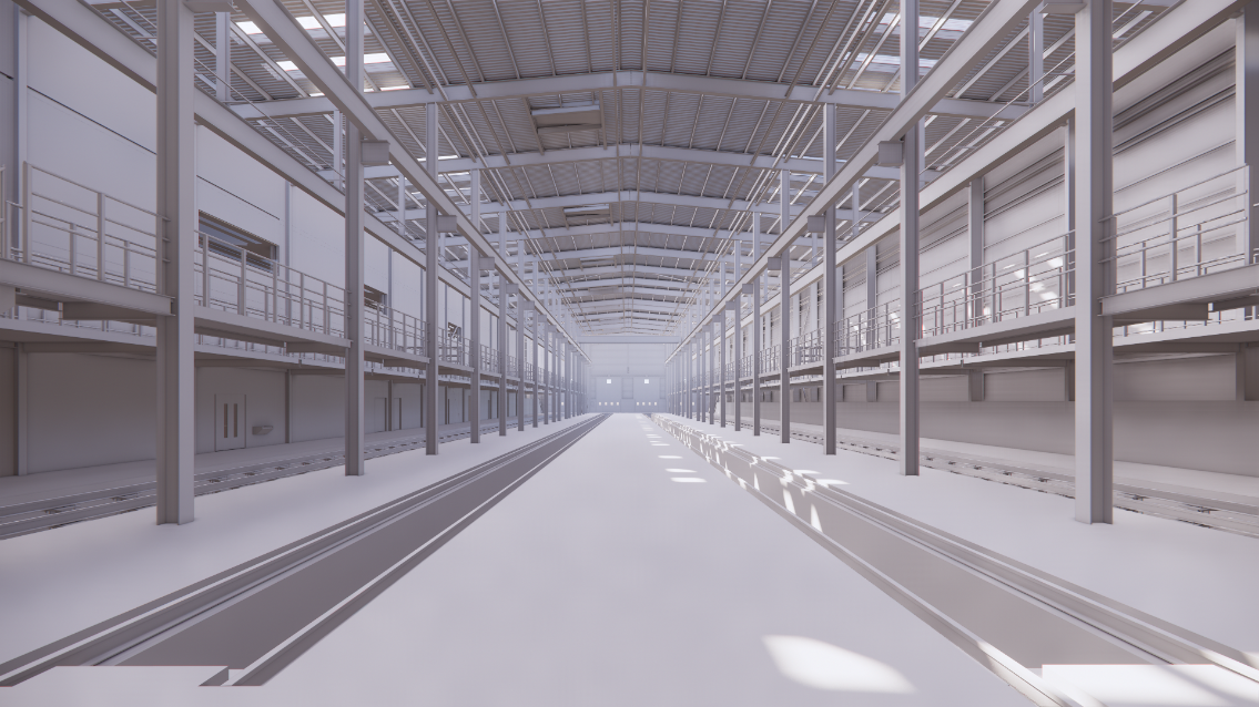New Shipley Depot - proposed visual inside main trainshed