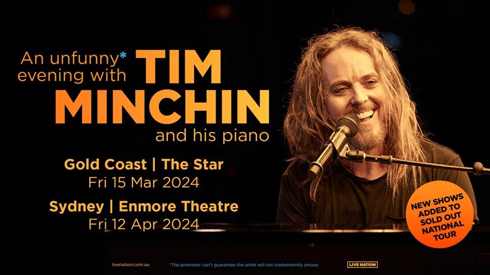 Tim Minchin adds new Sydney and Gold Coast dates to his soldout An