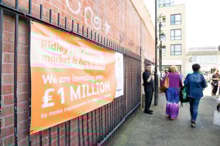 Ridley Road artwork wall