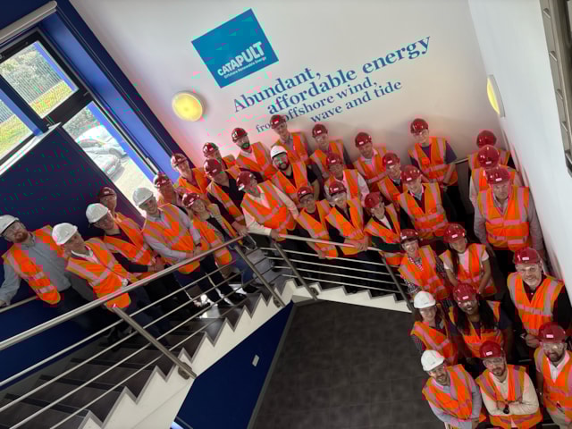 Credit ORE Catapult - Group shot - Launch Academy 30th April 2025: The new cohort of ORE Catapult's Launch Academy National programme at their kick-off event at The National Renewable Energy Centre in Blyth.