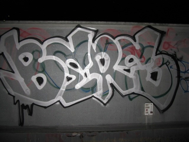 Graffiti on approach to city centre