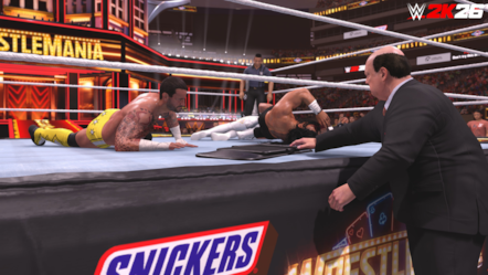 WWE 2K26 Showcase CM Punk Roman Reigns Paul Heyman WM41