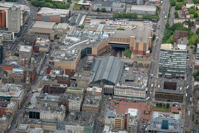 Glasgow Queen Street - aerial view