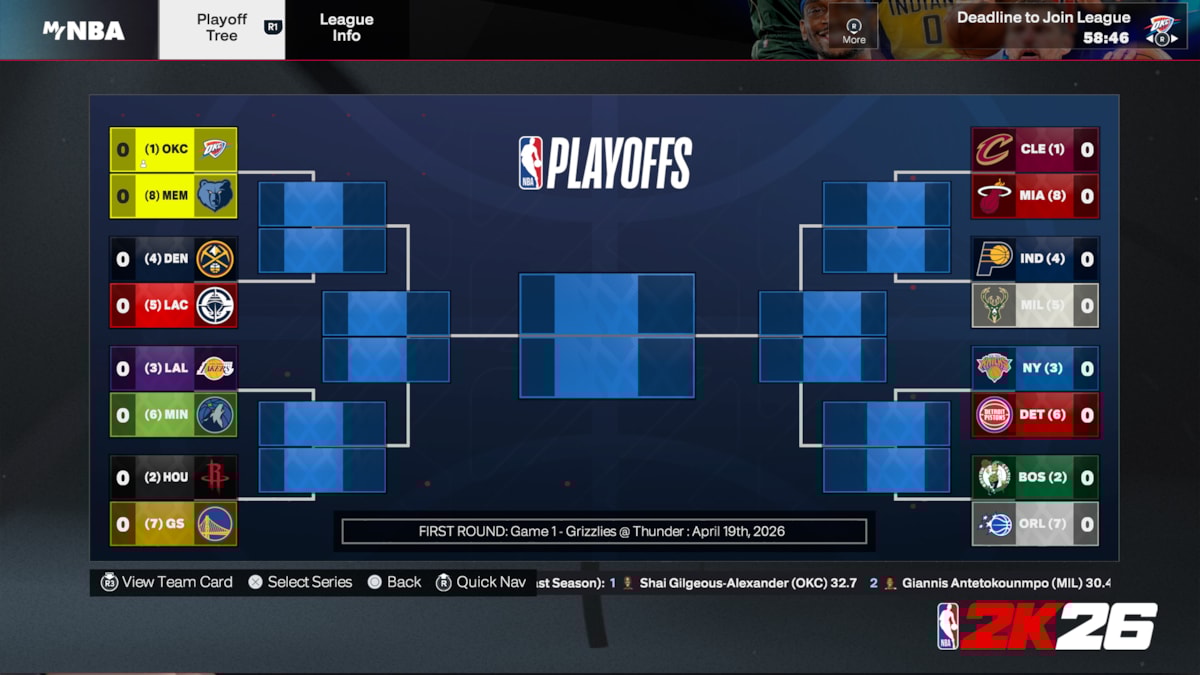 NBA 2K26 MyNBA Playoffs