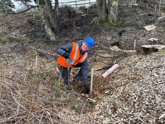Replanting marks successful completion Dalgety Bay vegetation project: 14 March Clrlr Barrett Dalgety Bay replanting 