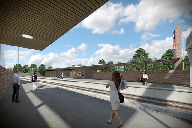 Wokingham Station Upgrade - Platform View