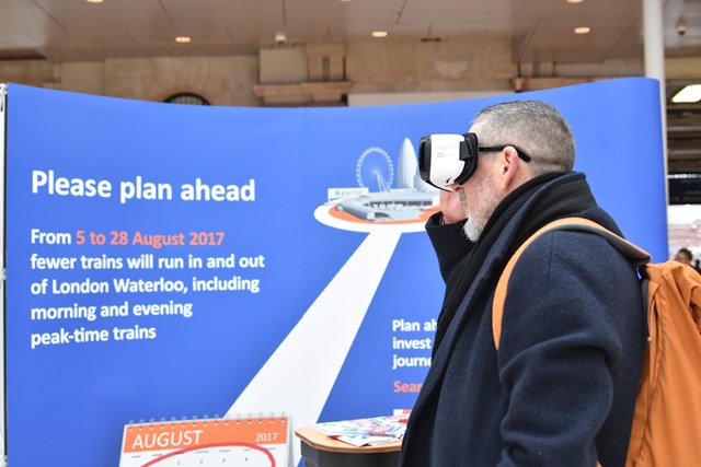 Passengers were given the opportunity to experience the new station at Waterloo in Virtual Reality (1)