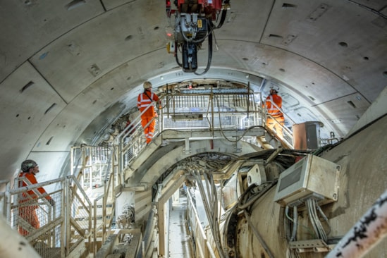 HS2 TBM Sushila installs tunnel segment for Northolt Tunnel West: HS2 TBM Sushila installs tunnel segment for Northolt Tunnel West