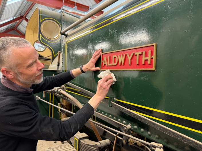 Loco sheds project: Chris Sharp, keeper at Leeds Industrial Museum, with Aldwyth, one of the historic Leeds-made engines which will be on display next summer for the first time in a decade.
The locomotive was manufactured more than a century ago by Leeds firm Manning Wardle, one of a number of local firms which exported engines around the world.