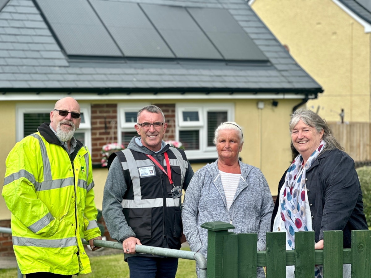 Julie James Flintshire ORP site visit