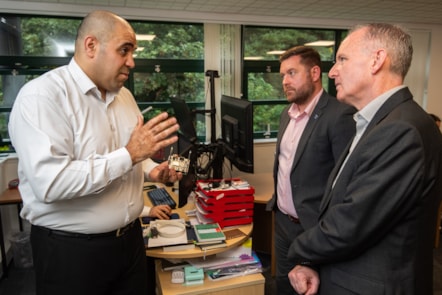 Scottish Enterprise visit to CAVU Aerospace UK