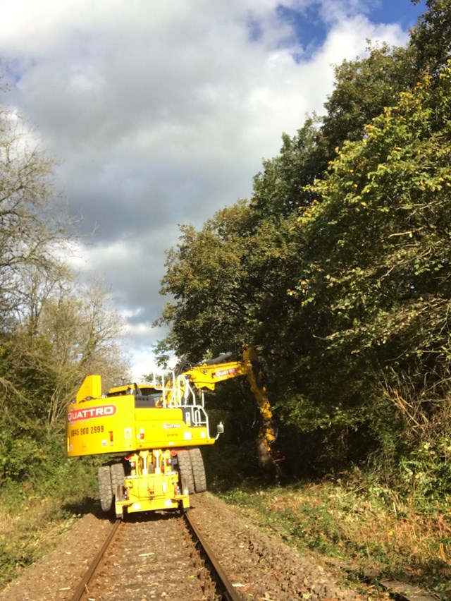 Passengers in west Wales urged to check before travelling as vital work takes place: Vegetation Management West Wales 1-2