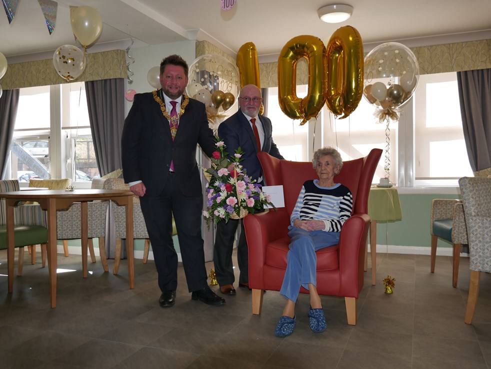 Grace McMillan celebrates her 100th birthday