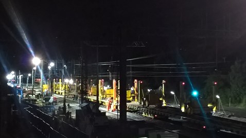 North Wembley junction - track ready to install