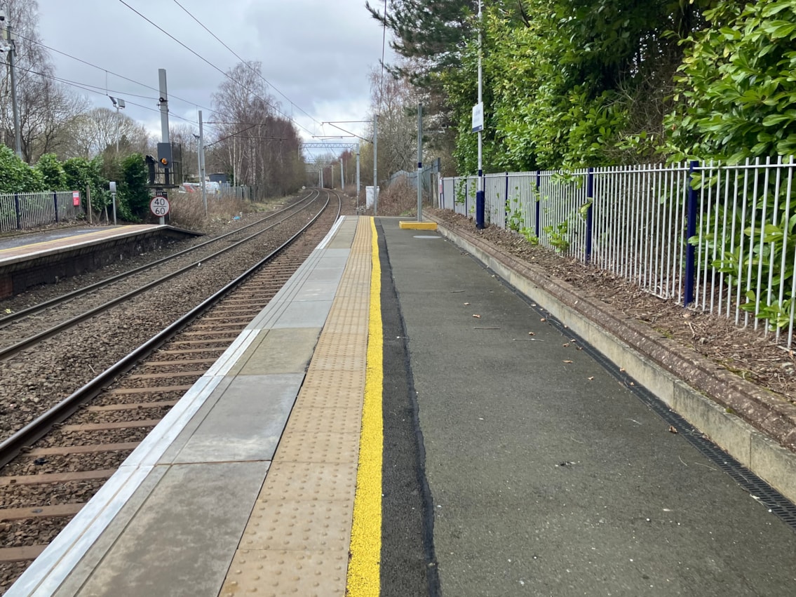 Hamilton West 2 - platform 2 upgrades - May 2025