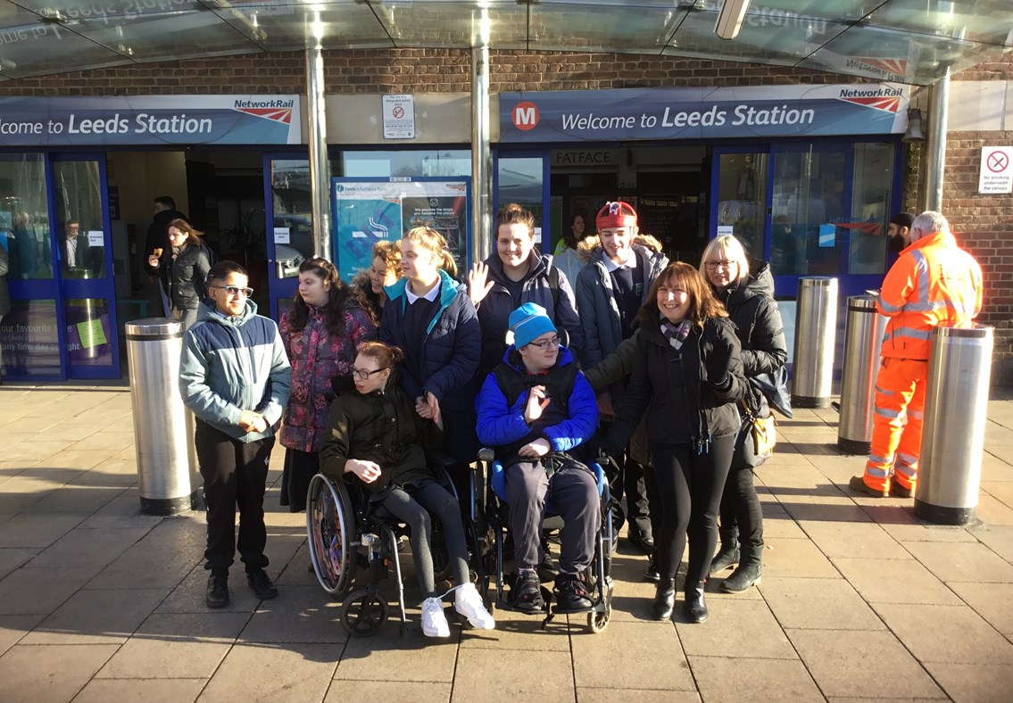 Network Rail holds educational visits for students with additional needs at Leeds station 