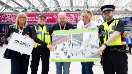 Representatives from Railway Children, British Transport Police and Avanti West Coast teamed up to raise awareness of safeguarding issues affecting young people.