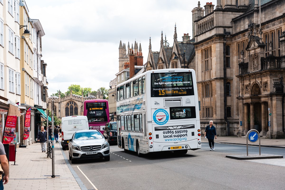 Buses in Oxford city centre