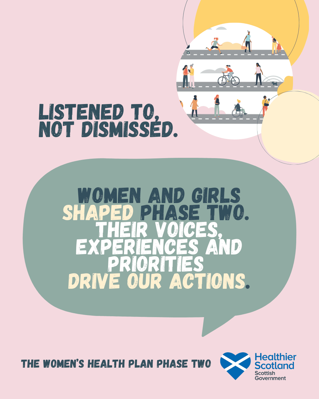 Women's Health Plan Phase Two - Social Static Image 2 - Listening to Women - 1080 x1350px