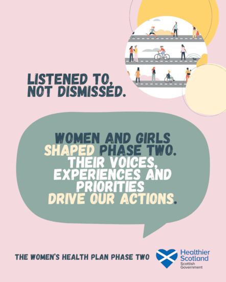 Women's Health Plan Phase Two - Social Static Image 2 - Listening to Women - 1080 x1350px