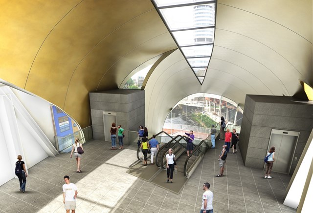 Artists impression new southern entrance at Leeds_004: copyright Metro