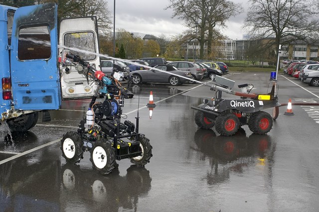 LINESIDE FIRE DELAYS EXTINGUISHED BY ROBOTIC TECHNOLOGY: QinetiQ ROV demonstration