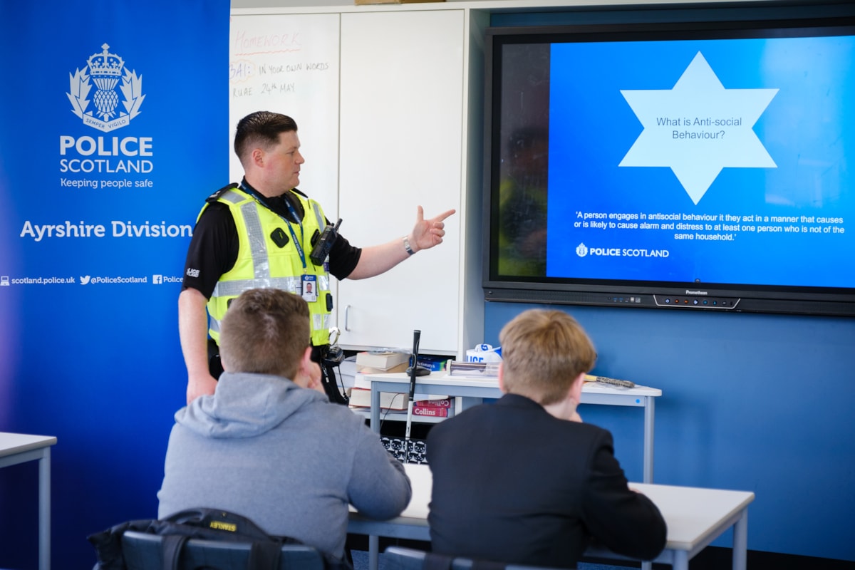 Police Scotland lead the antisocial behaviour workshop