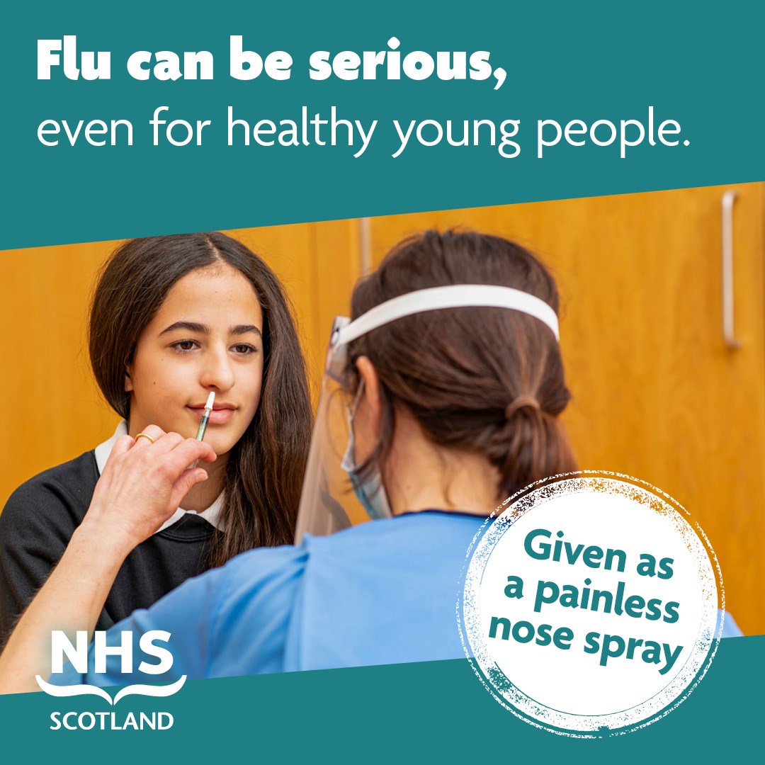 Child Flu Vaccine (Secondary School) Facebook & Instagram (Static 2) - August 2023