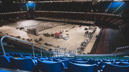 Stadium chair shot