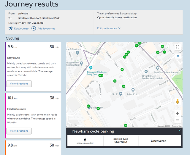 TfL Image - Journey Planner