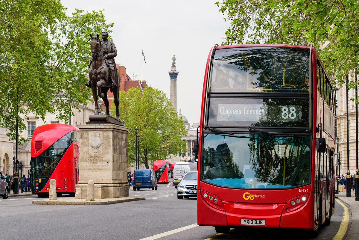 Bus down Whitehall