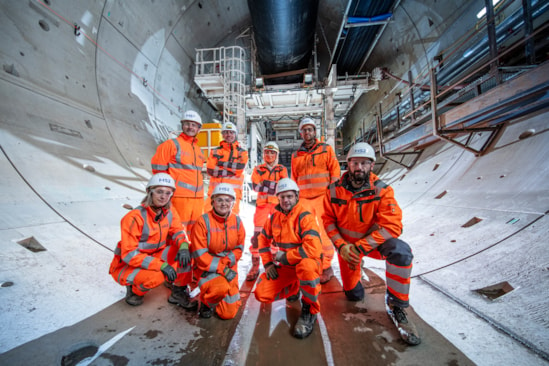 Team celebrates the breakthrough of TBM Sushila at Green Park Way: Team celebrates the breakthrough of TBM Sushila at Green Park Way