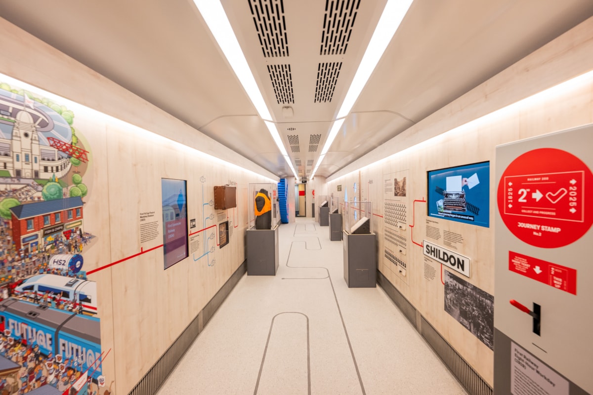 The touring exhibition train Credit Jack Boskett Railway 200