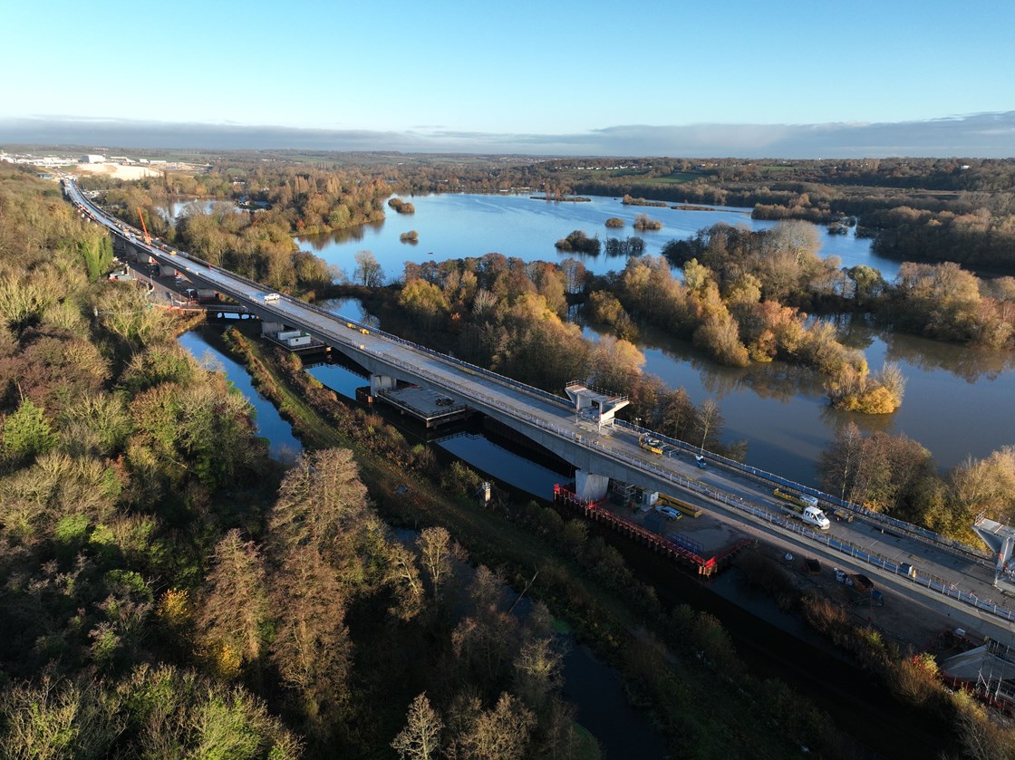 Aerial view of HS2's Colne Valley Viaduct 6