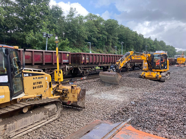 Main lines to holiday hotspots open for business this Bank Holiday – but passengers encouraged to check before they travel in parts of South West London and Surrey: Weybridge track renewals 5