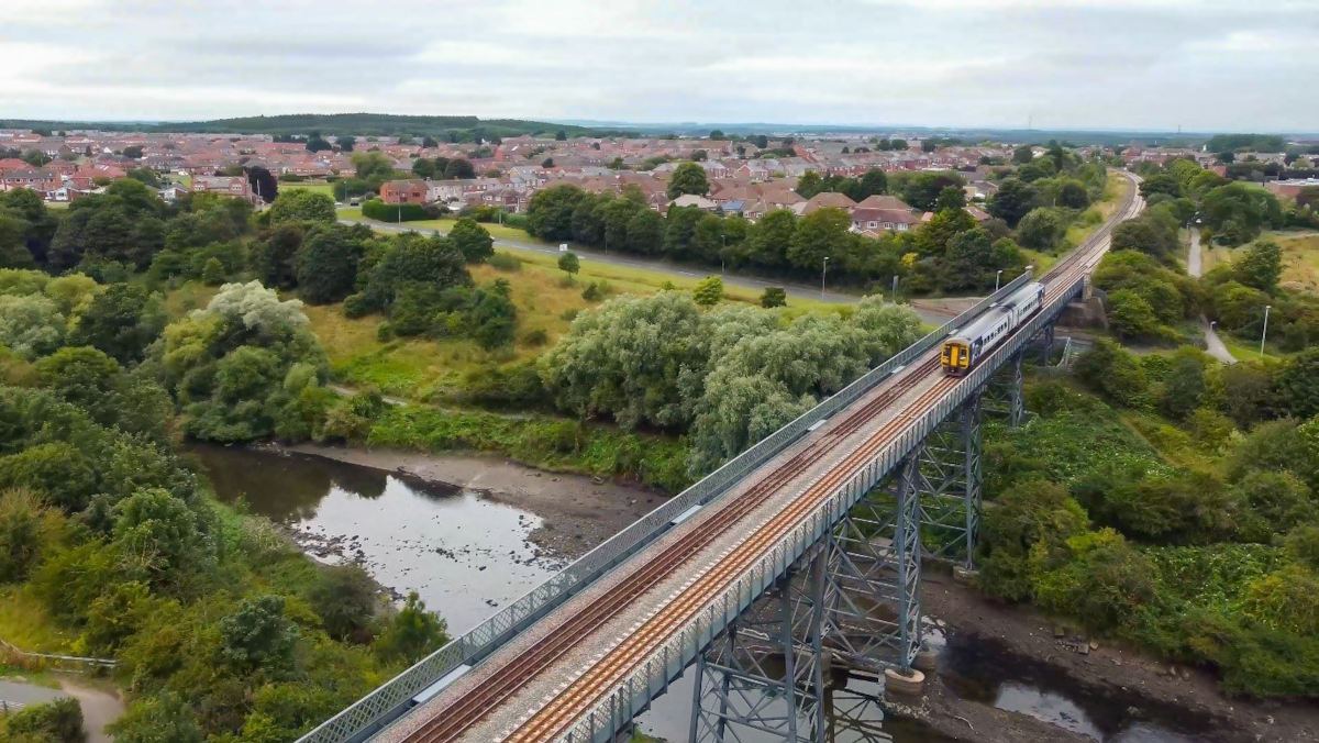 An image of a Northern service on the new Northumberland Line