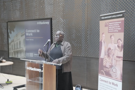Cllr Carole Williams,Cabinet Member for Employment, Human Resources and Equalities, at the Connect to Work launch
