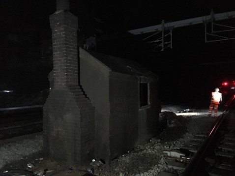 Historic hut in Liverpool Lime Street station tunnel