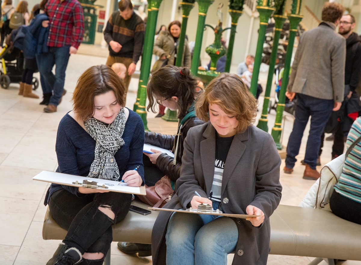 Sketching at the National Museum of Scotland. Photo © Ruth Armstrong (1)