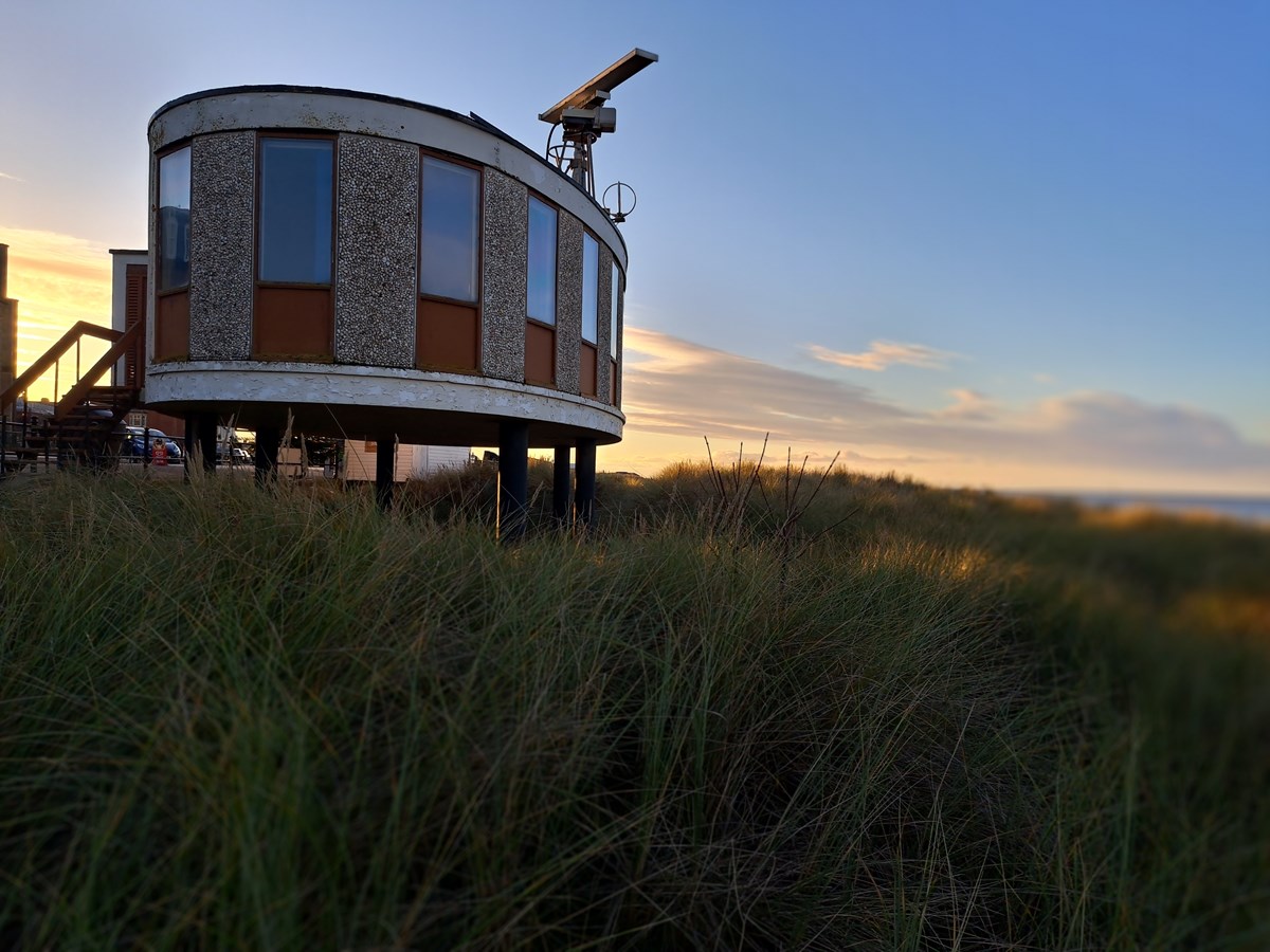 Sunset at the former Fleetwood Radar Station