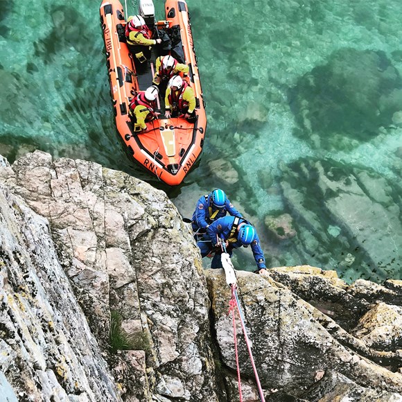 CRT and  RNLI Training in Brixham - credit Drew Parkinson