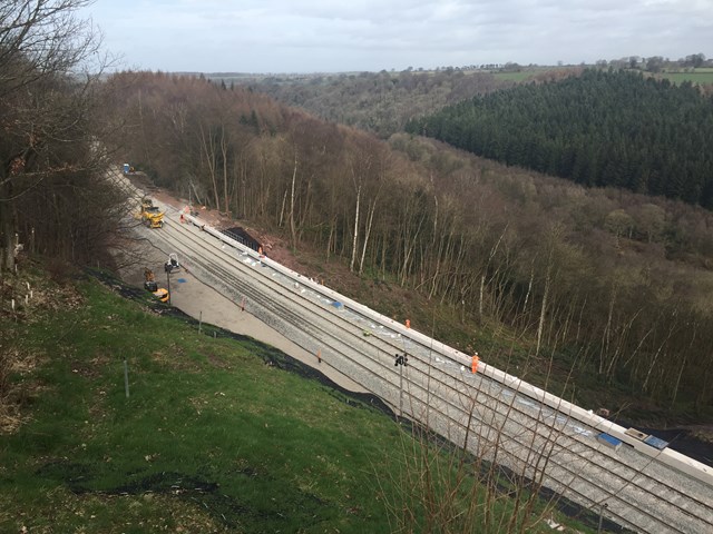 Eden Brows landslip site with repairs nearly completed
