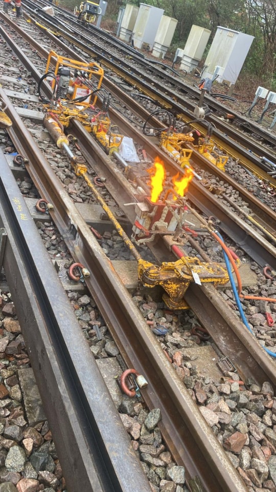 Track work on the Portsmouth Direct Line