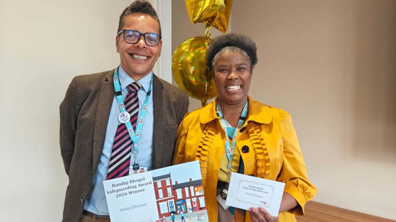 Social worker recognised for supporting her local community